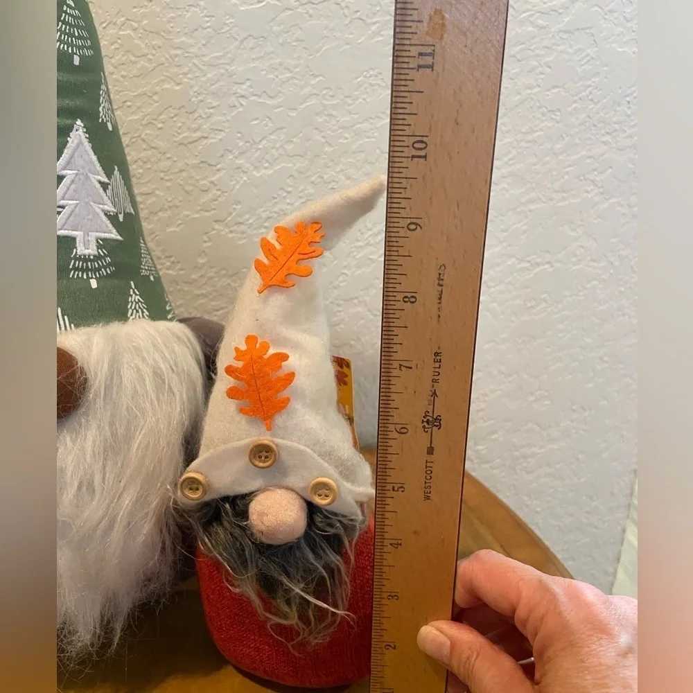 🩵 Lot of 2 Decorative Plush GNOMES Autumn Winter